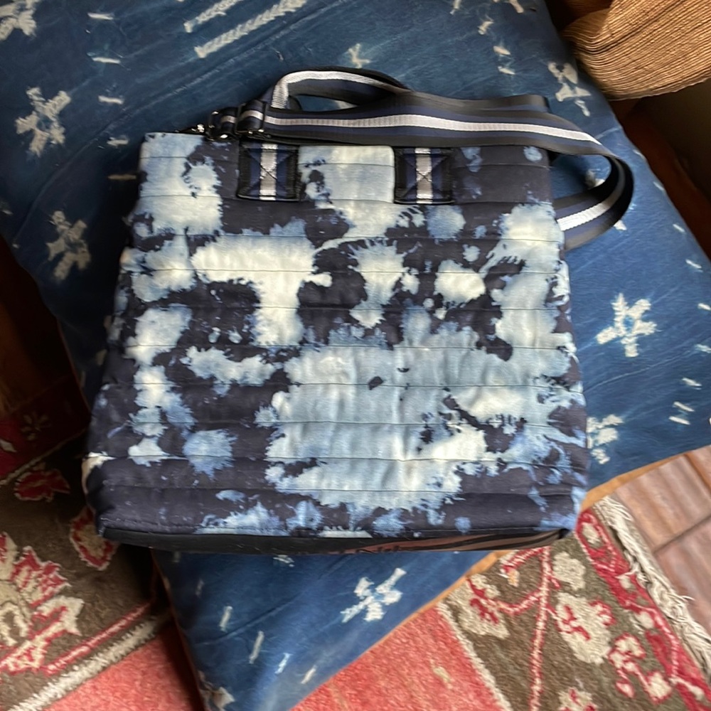 Think Royln skeleton blue tie die